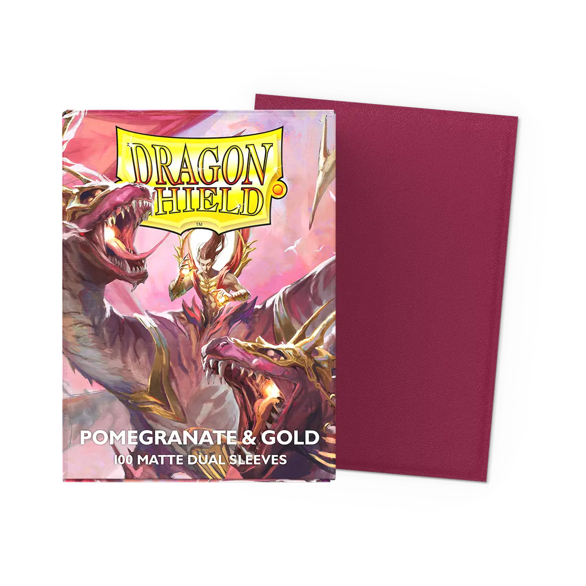 Dragonshield Matte Dual - Pomegranate & Gold